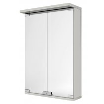 BCMR22028 Bathroom Cabinet with 2 Mirror Doors, LED Light at Top