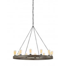 CH171 Highlands Faux Wood Chandelier